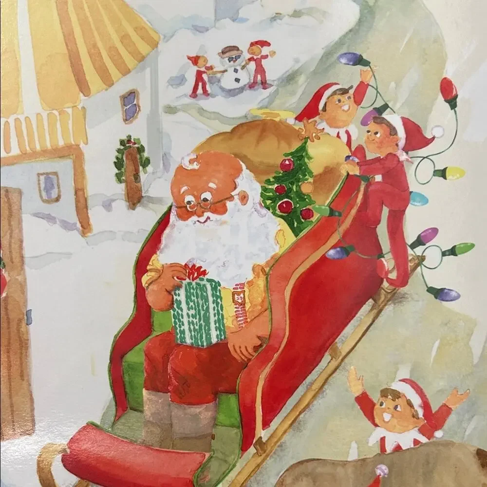Pottery Barn Kids Elf on a Shelf Christmas Cork Back Placemats, Set of 5